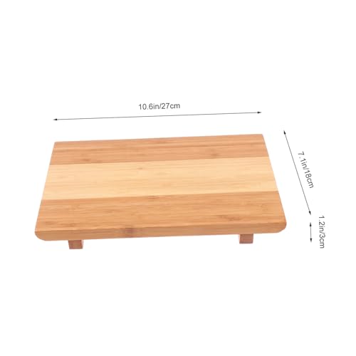 Plato sushi natural para servir alimentos miniatura 2