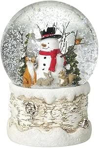 Heaven Sends Weihnachts-Schneekugel mit Schneemann umgeben von...