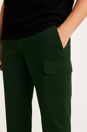 Image of Veirdo 100% Pure Cotton Regular Fit Mid Rise Trackpants with Side Pocket for Men & Boys