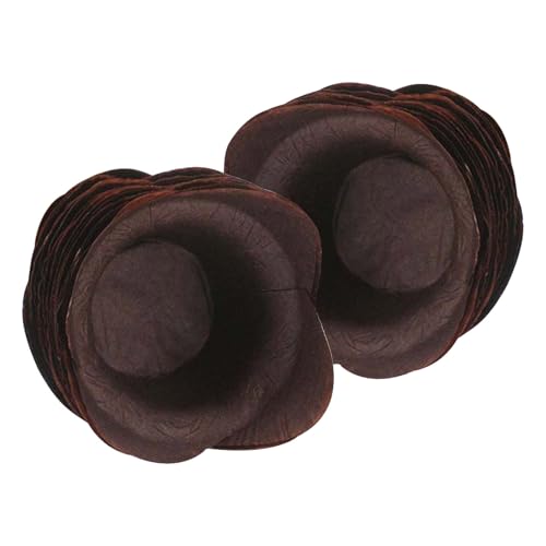 Healeved Moldes para Hornear Medianos Estilo Loto Soportes para Cupcakes Resistentes Grasa Capacillos de Papel para Muffins Color Café Ideales para Pastelería Fiestas y Cocina