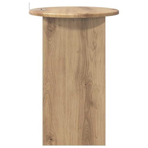 Table basse ronde bois salon petite table d'appoint chambre coucher 55cm