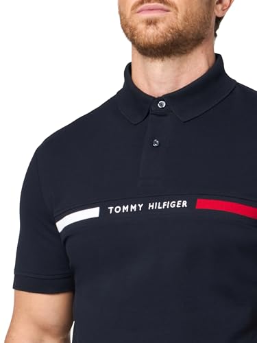 Image of Tommy Hilfiger Men's Short Sleeve Casual Polo Shirts in Regular Fit with Chest Logo Designs