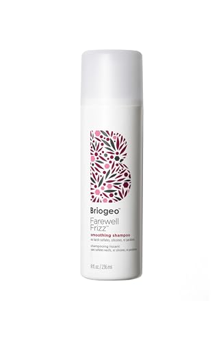 Briogeo Farewell Frizz Smoothing Shampoo, Tame Frizz and Restore Shine to Dull, Dry Hair, Nourishes and Smooths, Argan Oil for Shine, Vegan, Cruelty-Free, 8 fl oz