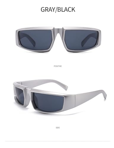 Cycling Sports Sunscreen Punk Hip Hop Party sunglasses sunglasses Y2K Futuristic Clear View Windproof2