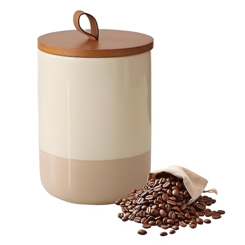 Simcat 800ml Keramik Kaffeebohnen Behälter Vorratsdosen mit Deckel...