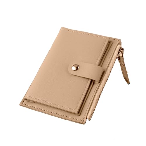 Carteira Feminina Porta Cartão bolso para moedas com zíper em Couro PU modelo pequeno, cartões de crédito, slim luxo.
