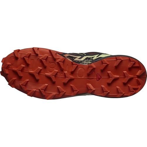 Image of Salomon Mens Speedcross 6 Rum Raisin /Cherry Tomato /Cognac 10.5 Medium