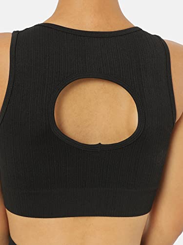 Image of Women's Slip-On Sports Bra | Lightly Padded | Seamless Technology Full-Coverage Sports Bra | Racerback Medium-Impact