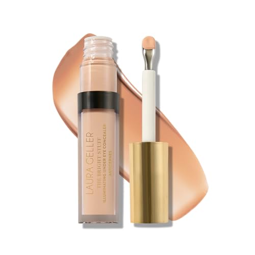 LAURA GELLER NEW YORK The Bright Stuff Illuminating Under Eye Concealer with Cooling Metal Tip - Light Coverage (03 Light)