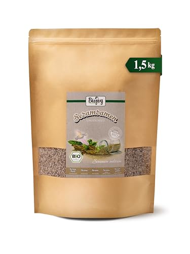 Biojoy Sésame BIO non pelé (1,5 kg), entier et cru, graines de sésame blanc, sans additifs