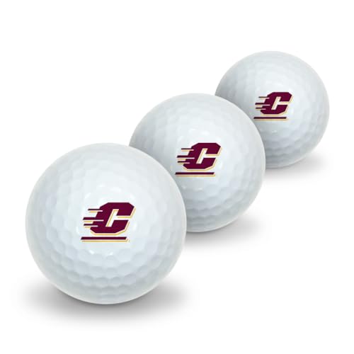 GRAPHICS & MORE Central Michigan University Novelty Golf Balls 3 Pack
