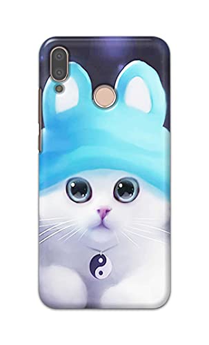 Image of Chinese Cutie Kitten Cat Big Eyes Lovely Girl Ears Hard Back Case Cover for Huawei P20 Lite /Huawei Nova 3e, ANE-LX1, ANE-LX2, ANE-LX3 Back Cover -(J5) VNS2221