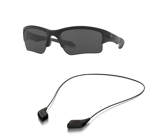 Oakley OO9200 Sunglasses Bundle: OO 9200 920006 Matte Black and Large Black leash Accessory kit2