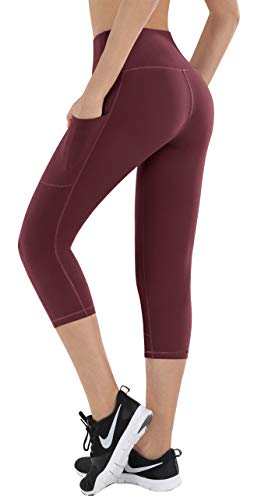 HOFI High Waist Capri Yoga Pants for Women Side & Inner Pockets