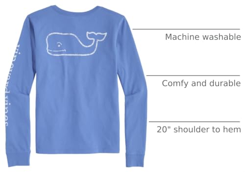 Image of Vineyard Vines Girls Vintage Whale Long-Sleeve Pocket Tee