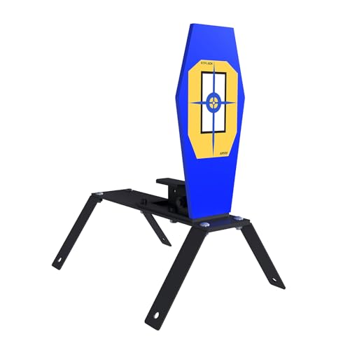 Atflbox 3/8'' AR500 Auto Reset Target, 13x6 inch Classic Popper Steel Shooting Target for Shooting Range, Suitable for Pistol, Rifle, Handgun, Shotgun, Rimfire