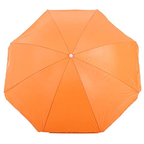Sombrilla para Playa y Piscina Nylon Orientable Solar UV 8 Varillas Funda con Asa