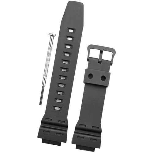 DBLACK ‘’CDS41’’ 18mm Rubber Watch Strap // Compatible with Casio AE-1500, DW-291, W-737, WS-1500, WS-1700 & Other Models