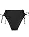 RELLECIGA Women's Black(Strappy Crossing) High Cut High Waisted Bikini Bottom Size Large