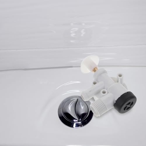 Image of Rv Toilet Water Valve Kit Replacement for Camper Toilets Flush Control Assembly Easy Installation Compatible with Most Rvs 4.13X2.75X1.18 Inches