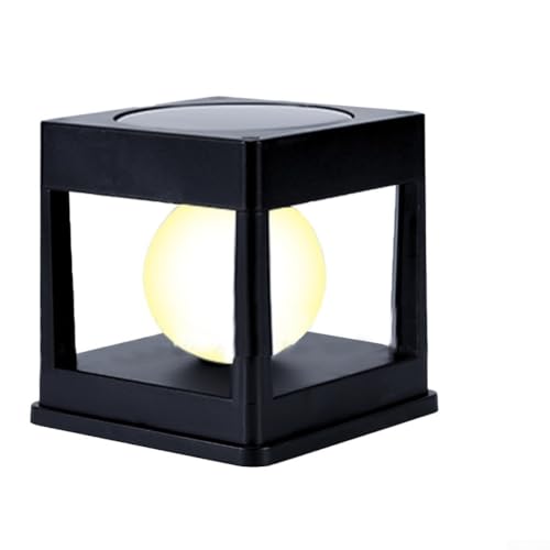 Oniissy Lampadaire solaire d'extérieur pour poteaux en bois, clôture de terrasse, lampe solaire de jardin étanche avec indice IP65, éclairage LED blanc chaud, aucun câblage nécessaire (lumière chaude)