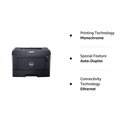 Dell B2360Dn Laser Printer . Monochrome . 1200 X 1200 Dpi Print . Plain Paper Print . Desktop . 40 Ppm Mono Print . 300 Sheets Input . Automatic Duplex Print . Gigabit Ethernet (Renewed) #TOP3