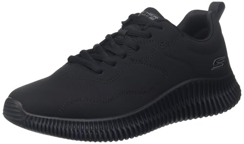 Skechers Bobs Geo How Debonair Herren-Sneaker, Schwarz (Black Pu), 45 EU – Ansicht 1