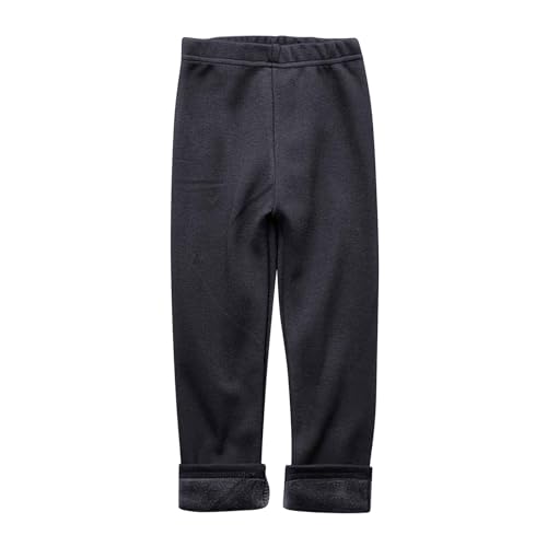 Girls Fleece Lined Pants Winter Warm Leggings Stretch Thick Thermal Tights School Uniform Pants 2-11 Years4