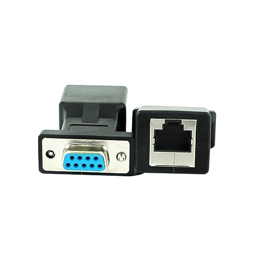 Holibanna 2 Pcs Vga Extender Head Vga to Network Cable Connector High Definition Video Signal Converter Adapter for Laptop Projector