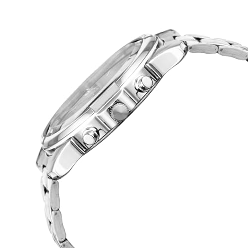 Image of LOUIS DEVIN Stainless Steel Chain Analog Wrist Watch for Men with Day and Date Display (Black /Blue /Green Dial) | LD-GR430-CH