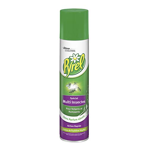 PYREL aerosol multi-insectes, acción repelente (insectos voladores y, sin perfume, insecticida, 400 ml