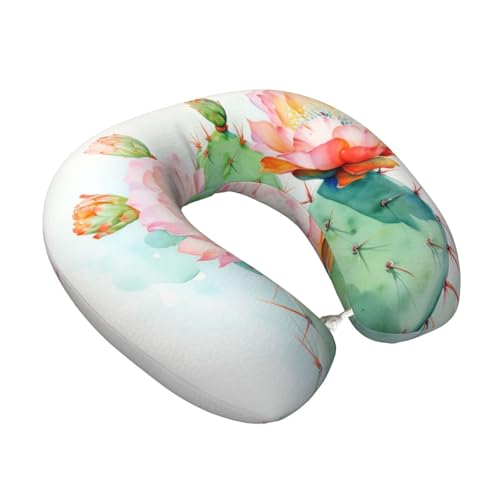 Almohada de viaje con espuma viscoelástica y funda negra miniatura 2