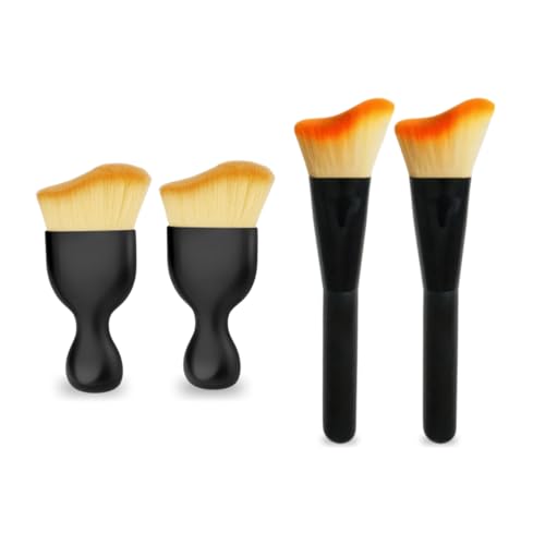 URBAN CAR Multi-Purpose Detailing Brush Set – 2 Soft Bristle Car Brushes & 2 Precision Brushes for Car Detailing, Figurine Cleaning, and Miniature Models
