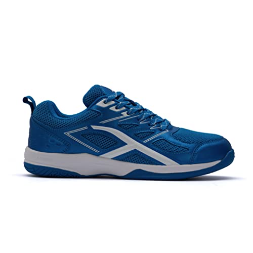 Image of Hundred XOOM Non-Marking Cushion Badminton Shoe (White /Black, 4UK)