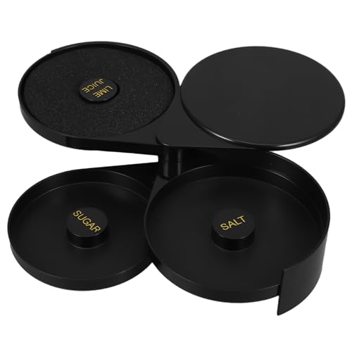 Hohopeti Plastic Salt Rimmer Box Lid Essential Bar Accessory for Sugar Salt Seasoning Home Bar Supply