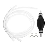 Pompe manuelle : pompe à siphon manuelle à haut débit, durable, résistante et robuste, pour huiles claires et hautes températures, permettant un transfert plus rapide. pompe d'absorption d'huile