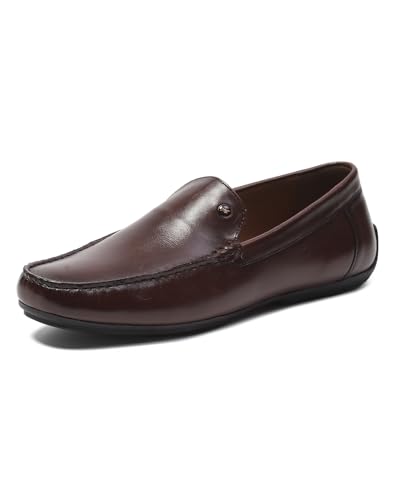Image of Monte Carlo Mens Solid Slip on Genuine Leather Loafers (201805FW)