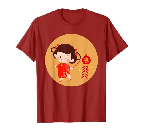 Adoable Chinese New Year Girl Women T-Shirt