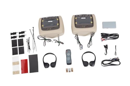 GM Accessories 23408492 Rear-Seat Entertainment System with DVD Player in Sahara Beige Vinyl