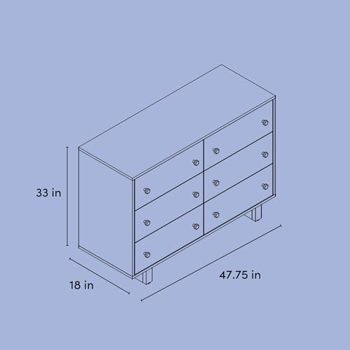 Image of Storkcraft Texas 6 Drawer Dresser, Hazelnut