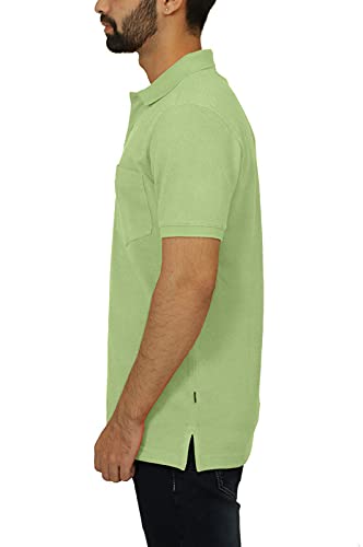 Image of Celsius Men's Half Sleeve Classic Solid Pique Polo with Pocket