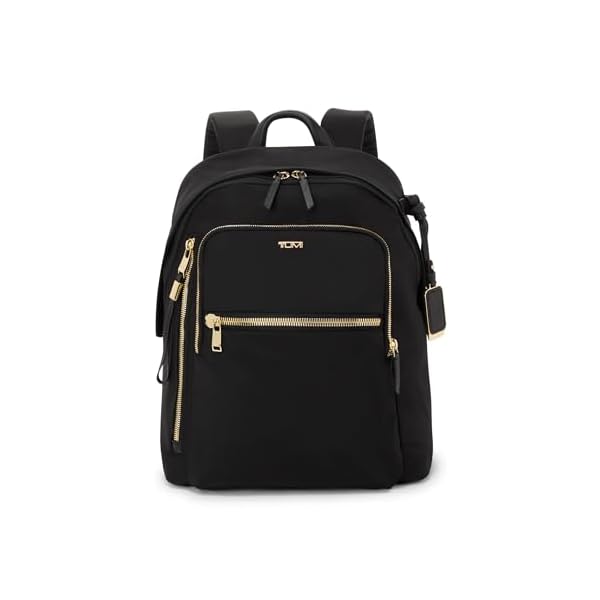 TUMI-Voyageur-Halsey-Backpack-Travel-Backpack-For-Business-Fashion-Commute-Holds-Up-to-14-Screens-Black-Gold TUMI - Voyageur Halsey Backpack - Travel Backpack - For Business, Fashion, Commute - Holds Up to 14" Screens - Black & Gold