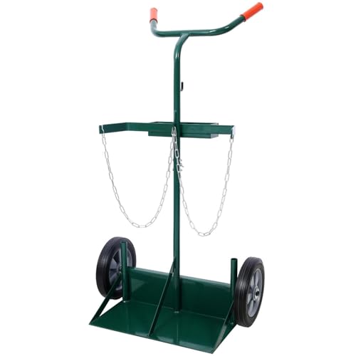 Carretilla para cilindros de 440 lbs con ruedas de goma miniatura 5