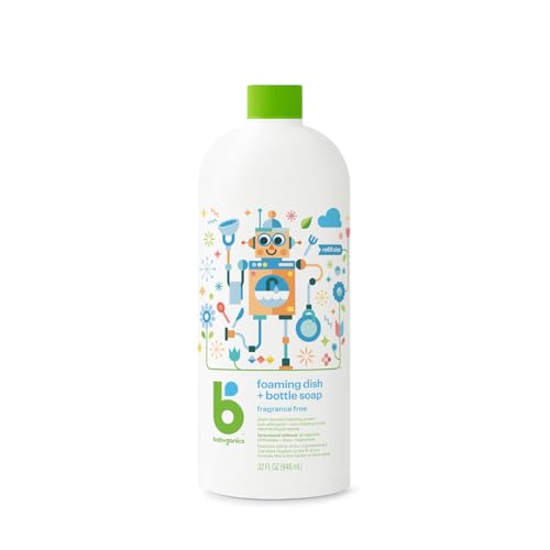 Image of BabyGanics Foaming Dish & Bottle Soap Refill, Fragrance Free, 32 fl oz