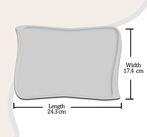 Image of Milton Camber Melamine Tray, Set of 3, White (9.6 inch X 6.8 inch)