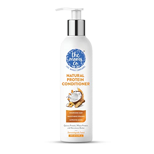 Natural Protein Conditioner | An Australia-Certified Toxin-Free Sulfate Free Conditioner from The Moms Co. with Argan Oil and Proteins that Repairs, Moisturises and Detangles Hair (6.8 Fl. Oz.)