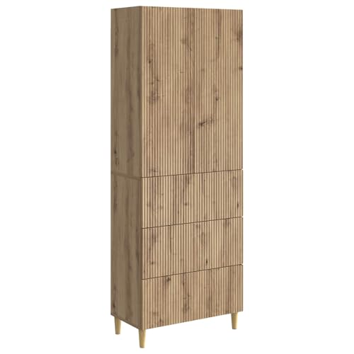 Armario de madera de pared para salones pequeños y oficinas sin espacio 2