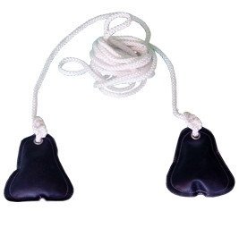 Softee Equipment 0011821 Cuerda Saltómetro con Contrapesos, Blanco, S