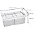 Yatmung 2 Pack Extra-Large Deli Drawer Organizer for Refrigerator Pull Out - Fridge Drawer Organizer and Storage Containers - Meat, Cheese, Produce, Sliding - Fridge Organization Bin