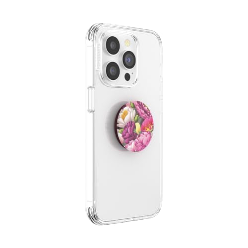 Image of ​​​​PopSockets Phone Grip with Expanding Kickstand, Adhesive Grip - Peony Bloom